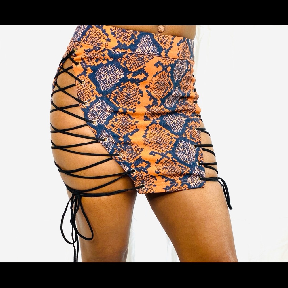 Snake Lace Me Skirt